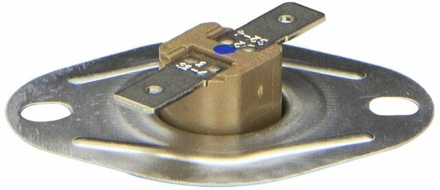 Silver Metal Suburban Furnace Limit Switch 525006 - Angled View | United RV Parts