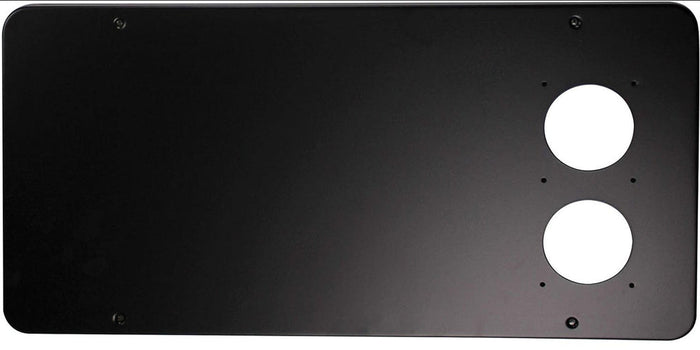 Black Metal Suburban RV Furnace Access Door 6258AEB - Side Profile View | United RV Parts