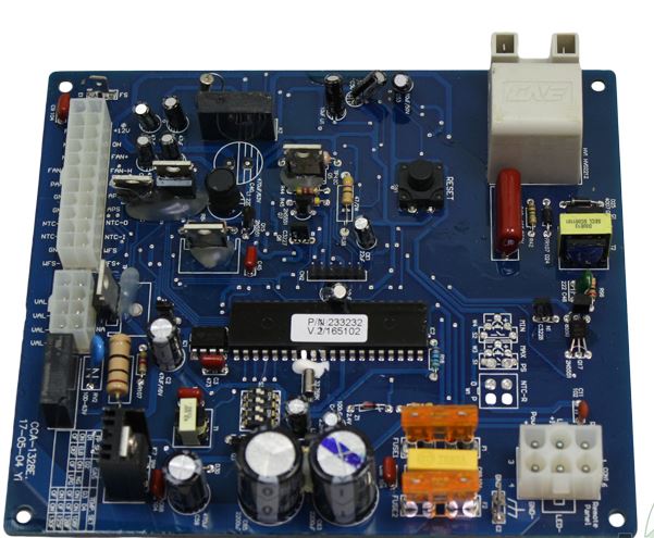 Blue Circuit Board Water Heater Module 521135 Components - Top View | United RV Parts