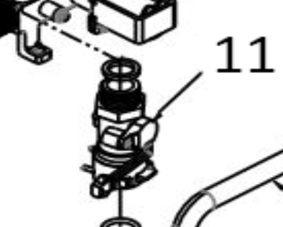 Suburban Water Heater Flow Switch 233665 Parts Diagram - Technical View | United RV Parts