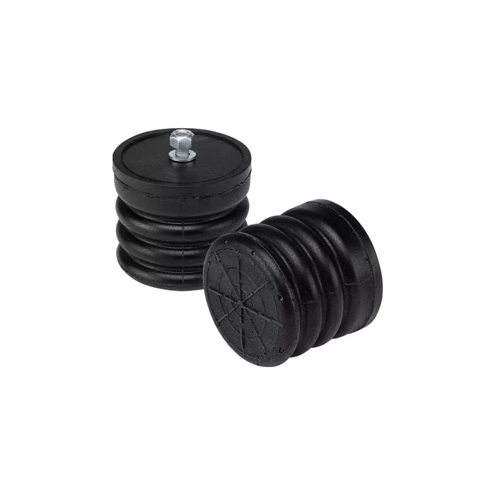 Black Rubber SumoSprings SSF-327-47 Front Helper Springs Pair - Angled View | United RV Parts