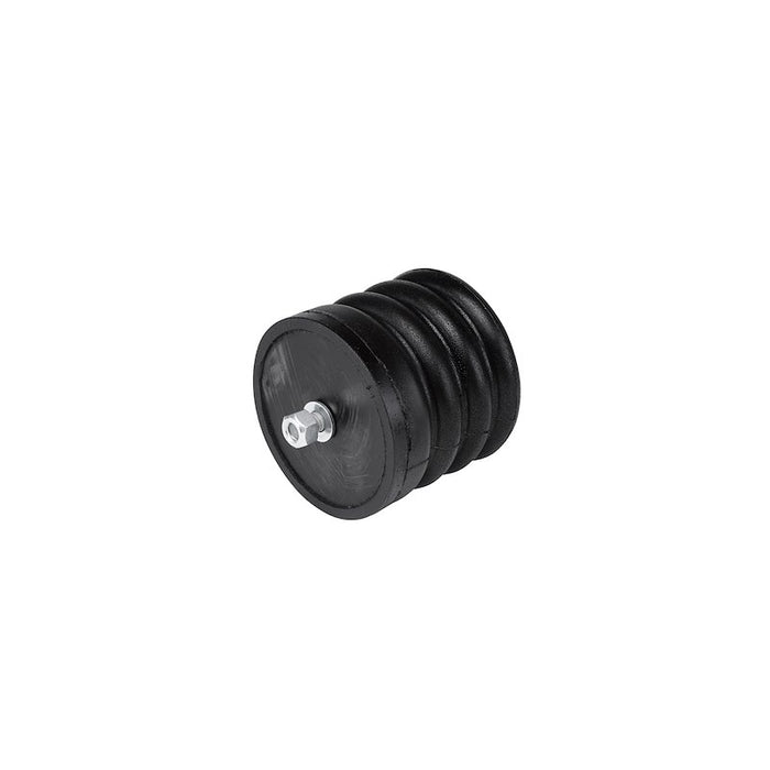 SumoSprings SSF-327-47 Black Rubber Helper Spring - Angled Side Profile View | United RV Parts