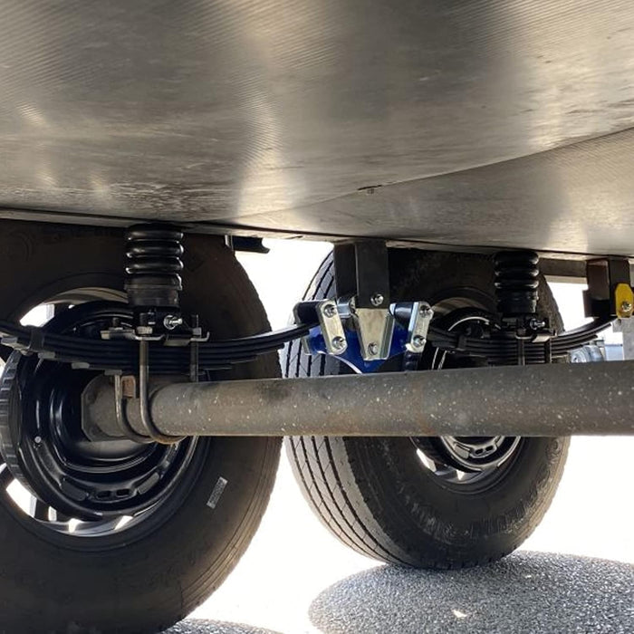SumoSprings Installed Under RV Trailer - Spring-Over Axle Configuration | United RV Parts