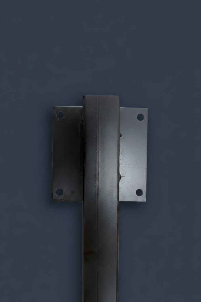 Black Steel RV Spare Tire Carrier RTC18A - Mounting Bracket Close-Up Detail | United RV Parts