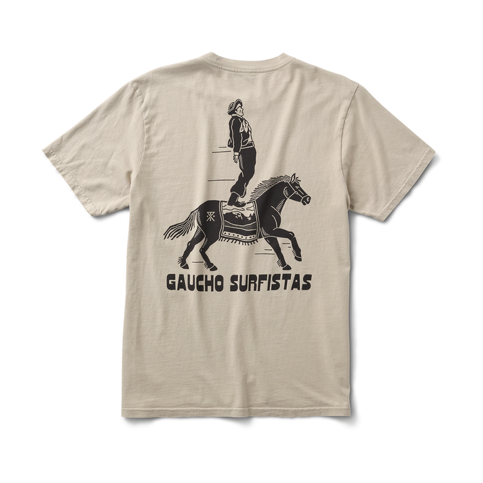 Horse and pack animal engaged in western riding during an adventurous outing, person wearing an active shirt by Roark enhancing the outdoor experience.