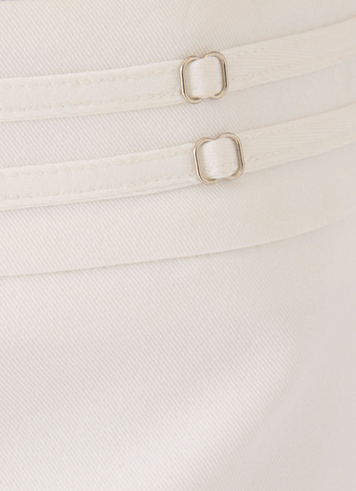 Swarov Low Rise Shorts - White