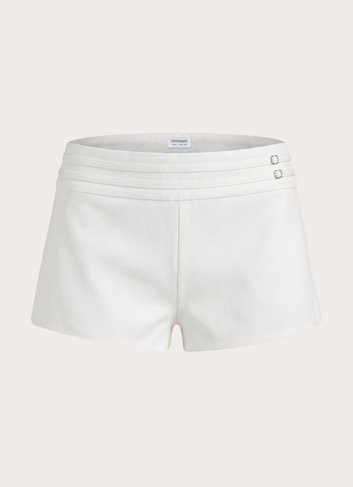 Swarov Low Rise Shorts - White