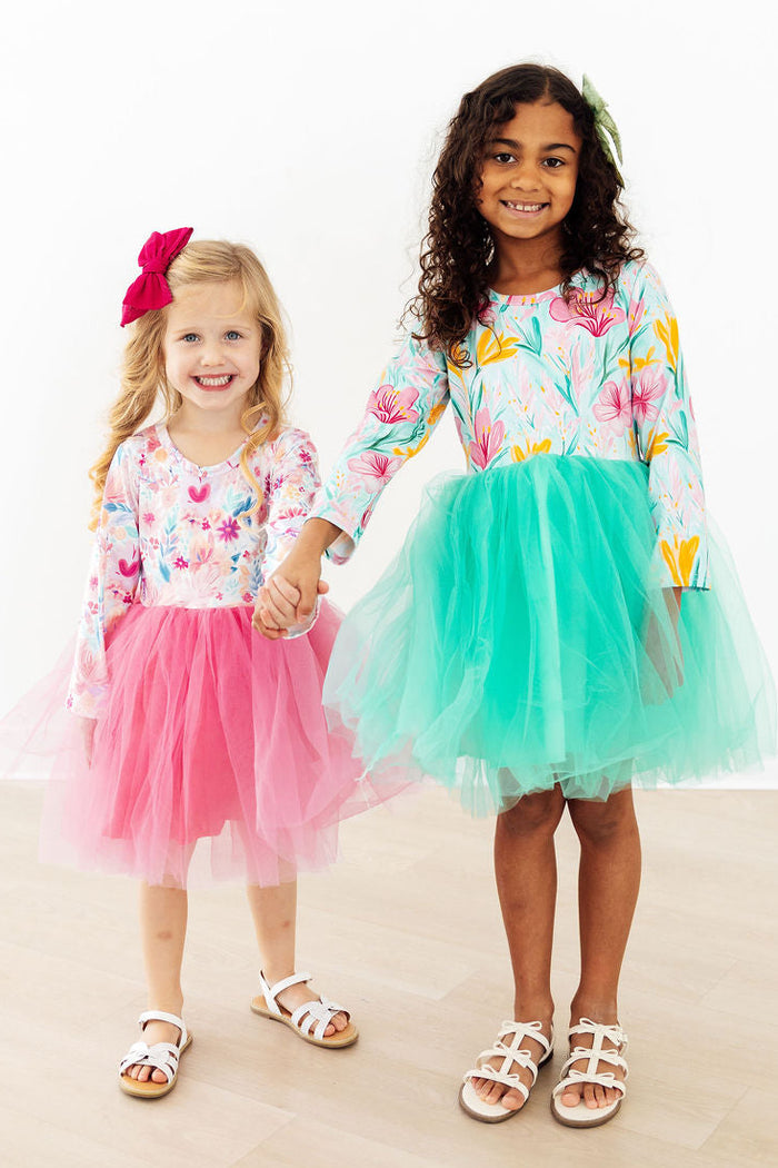 Sweet Pea L/S Tutu Dress-Mila & Rose ®