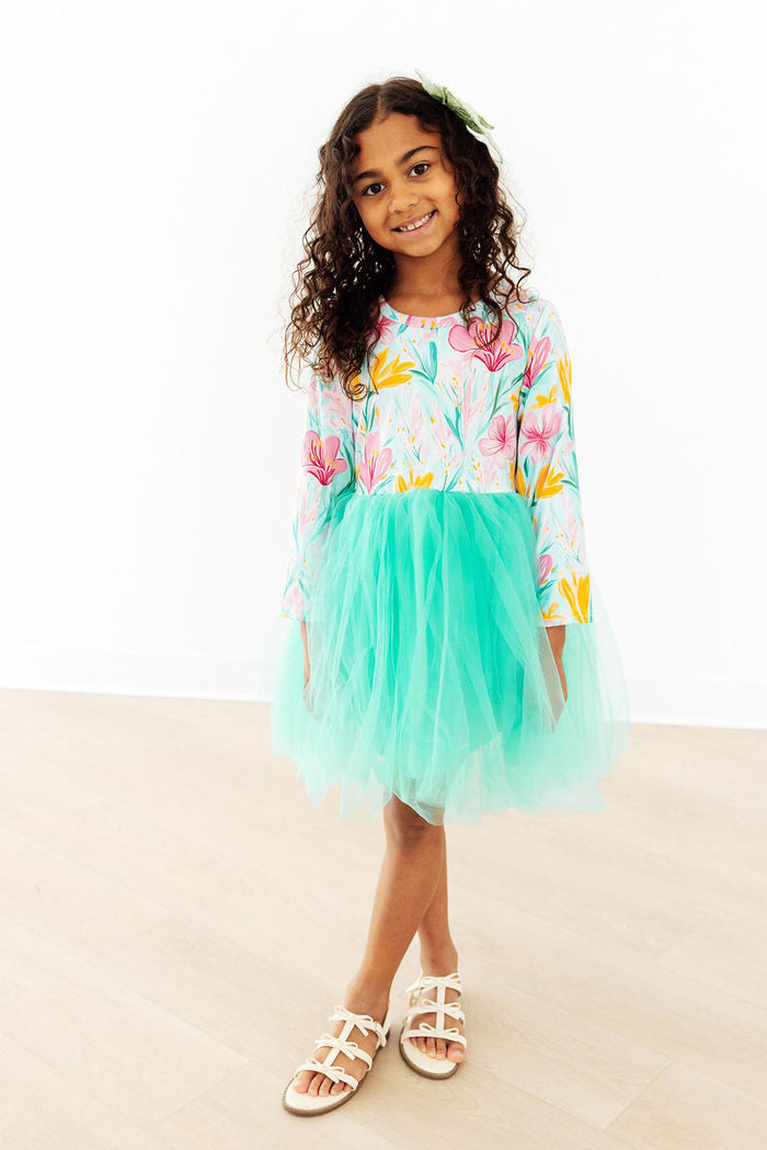Sweet Pea L/S Tutu Dress-Mila & Rose ®