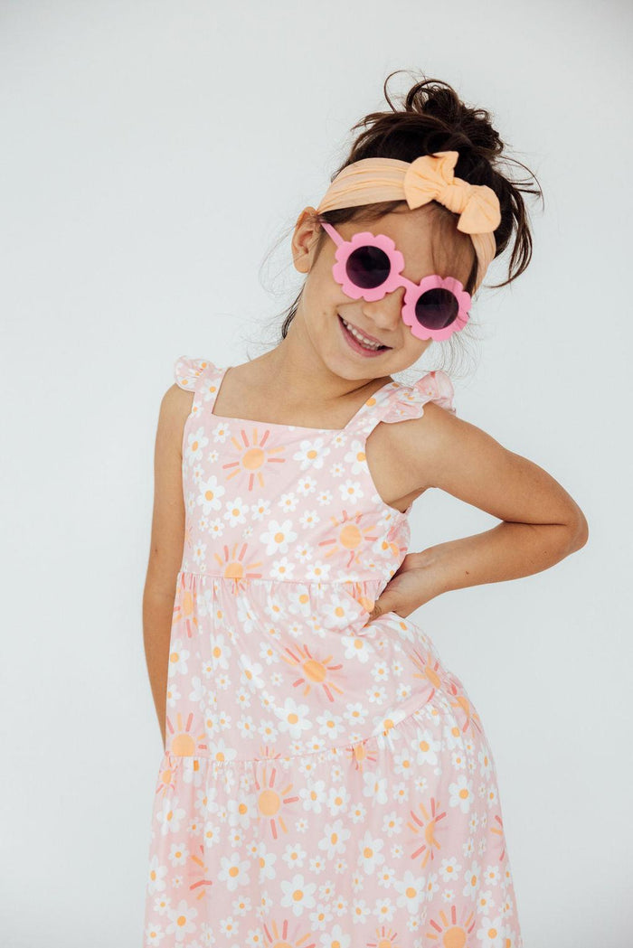 (S) Sweet & Sunny Ruffle Maxi Dress-Mila & Rose ®