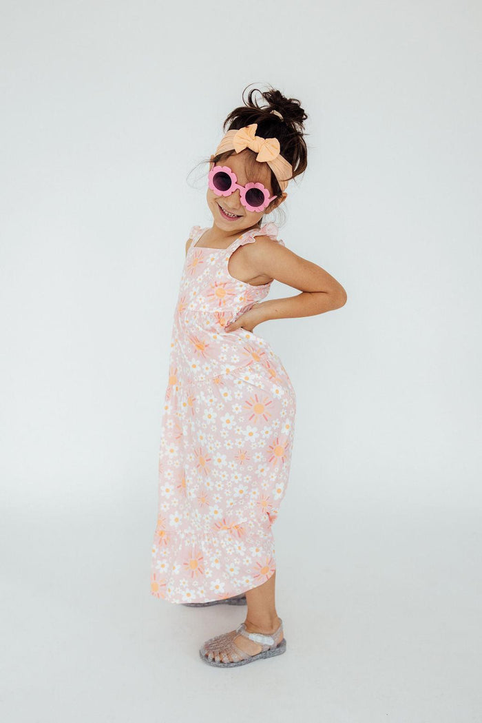 (S) Sweet & Sunny Ruffle Maxi Dress-Mila & Rose ®