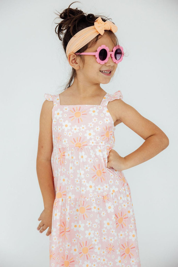 (S) Sweet & Sunny Ruffle Maxi Dress-Mila & Rose ®