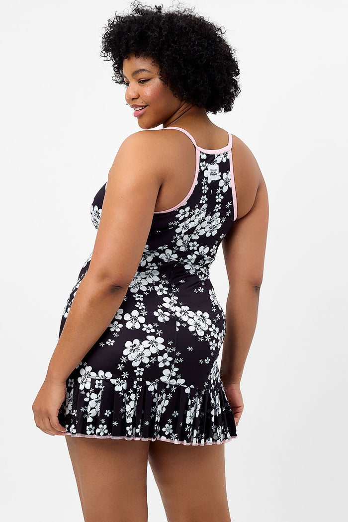 Swift Plush Plumeria Floral Tennis Dress