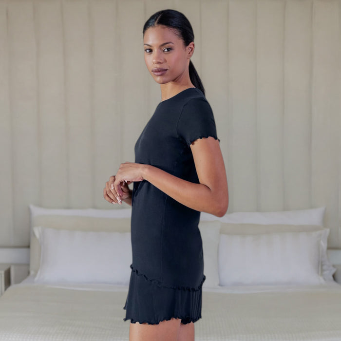 Collagen infused sleepwear for women || Navy blue