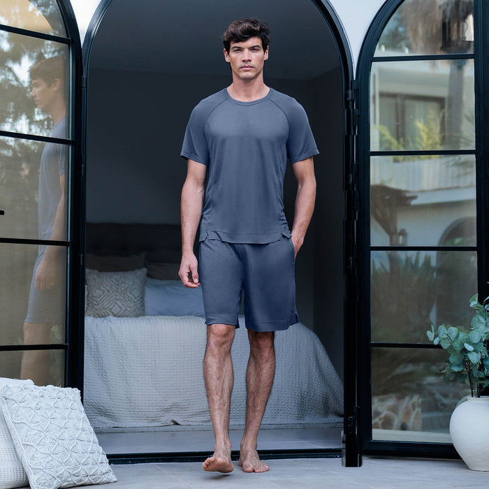 Cooling T-shirt Men || Coastal blue