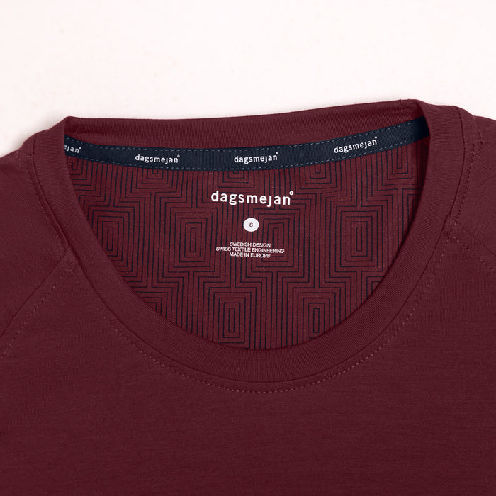 Muscle recovery sleep t-shirt men || Burgundy