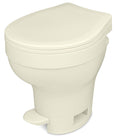 Parchment Thetford Aqua-Magic VI Hi RV Toilet - Side View | United RV Parts