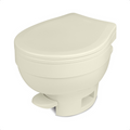 Parchment Thetford Aqua-Magic VI Low RV Toilet - Three Quarter View | United RV Parts