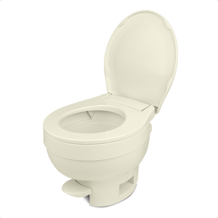 Parchment Thetford Aqua-Magic VI Low RV Toilet - Open Bowl View | United RV Parts