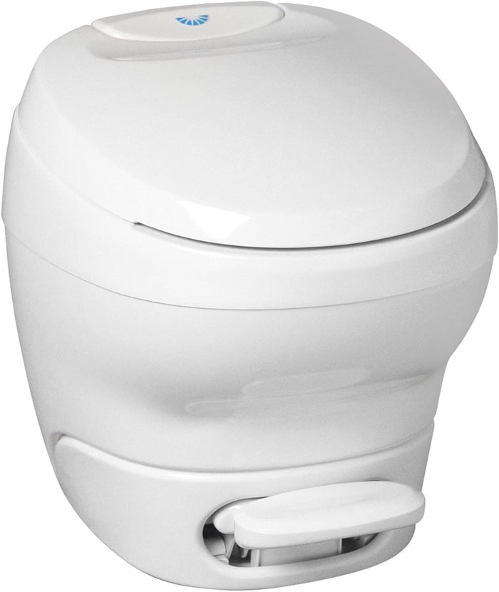 White Thetford Bravura Hi RV Toilet 31084 - Front View | United RV Parts