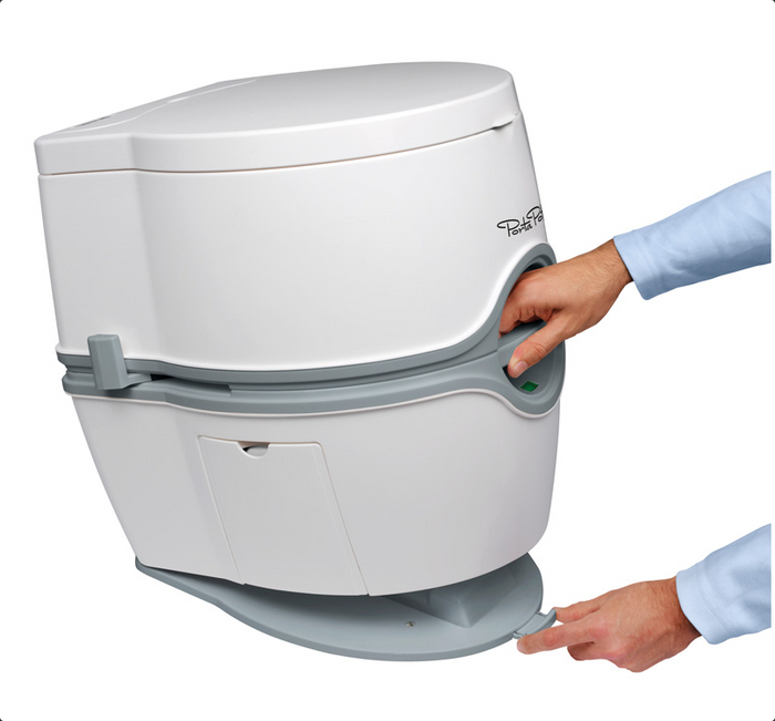 Thetford Porta Potti 565E Tank Separation Detail - Hands Demonstration | United RV Parts