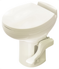 Bone Thetford Aqua-Magic Residence RV Toilet - Side Profile View | United RV Parts