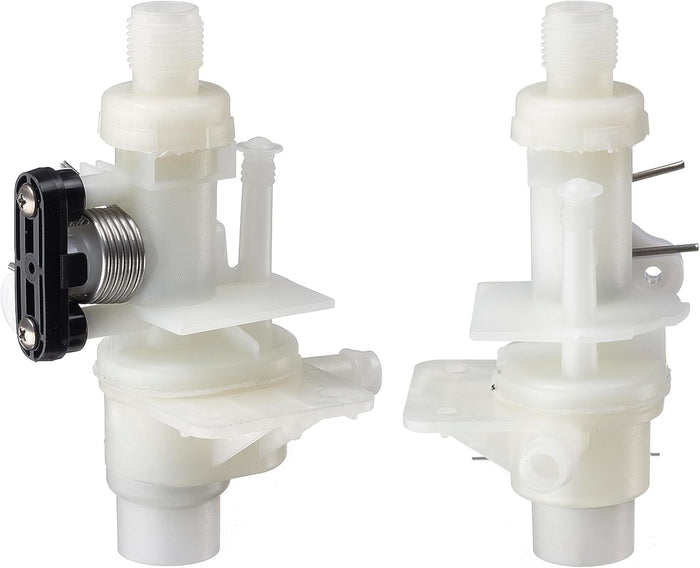 Thetford Bravura Toilet Valve Components - Front and Side Views | United RV Parts