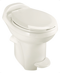 Bone Thetford Style Plus RV Toilet 34430 - Side Angle View | United RV Parts