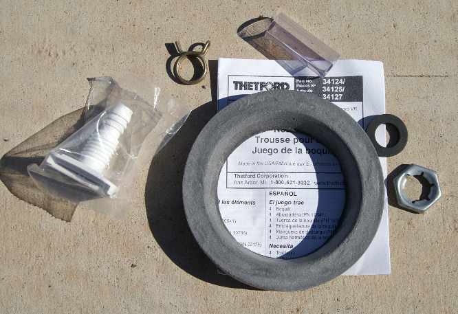 Thetford 34127 RV Toilet Flush Nozzle Kit - Full Contents with Instruction Sheet | United RV Parts