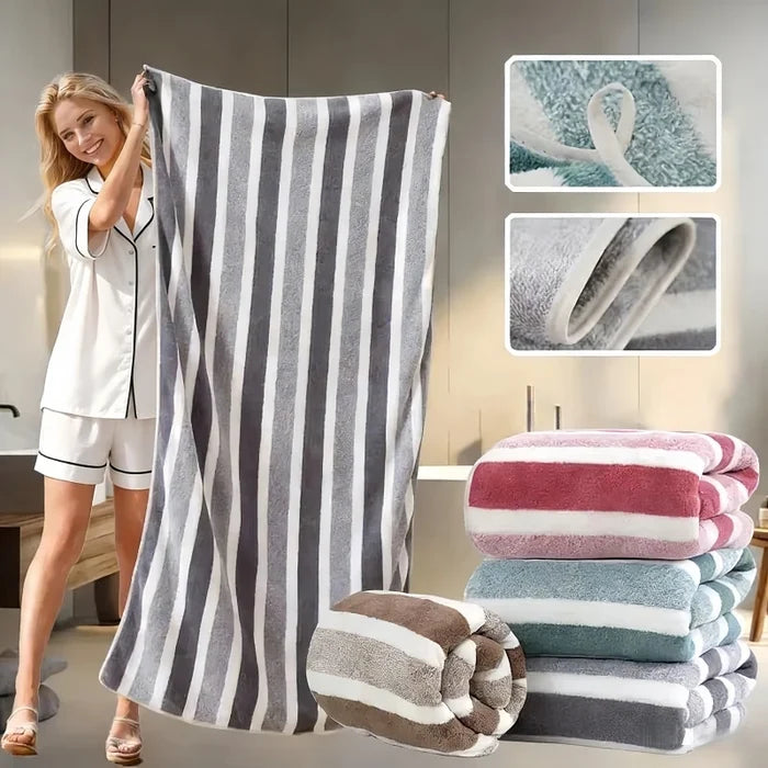 Thick Stripe Bath Towel