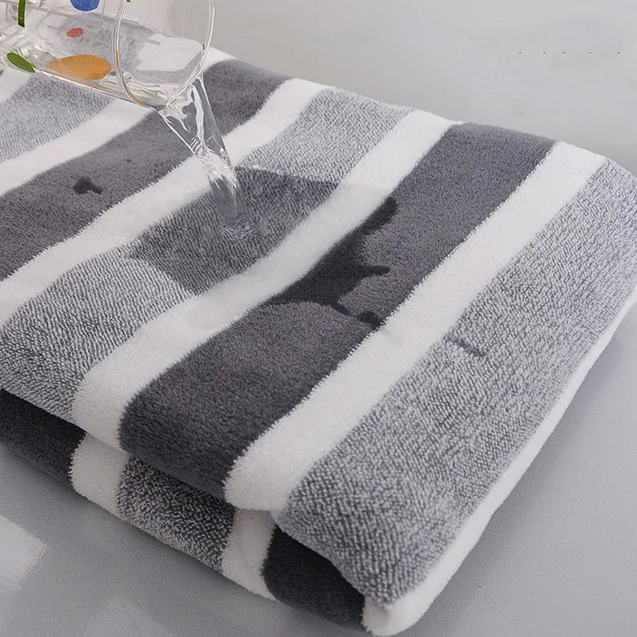 Thick Stripe Bath Towel