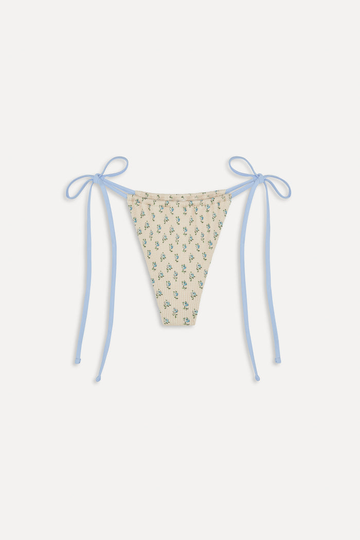 Tia Skimpy String Bikini Bottom - Spring Dreaming