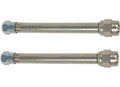 Silver Metal TireMinder 3-Inch Straight Valve Extenders 2-Pack - Side View | United RV Parts