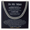To My Man Chain Necklace Gifts