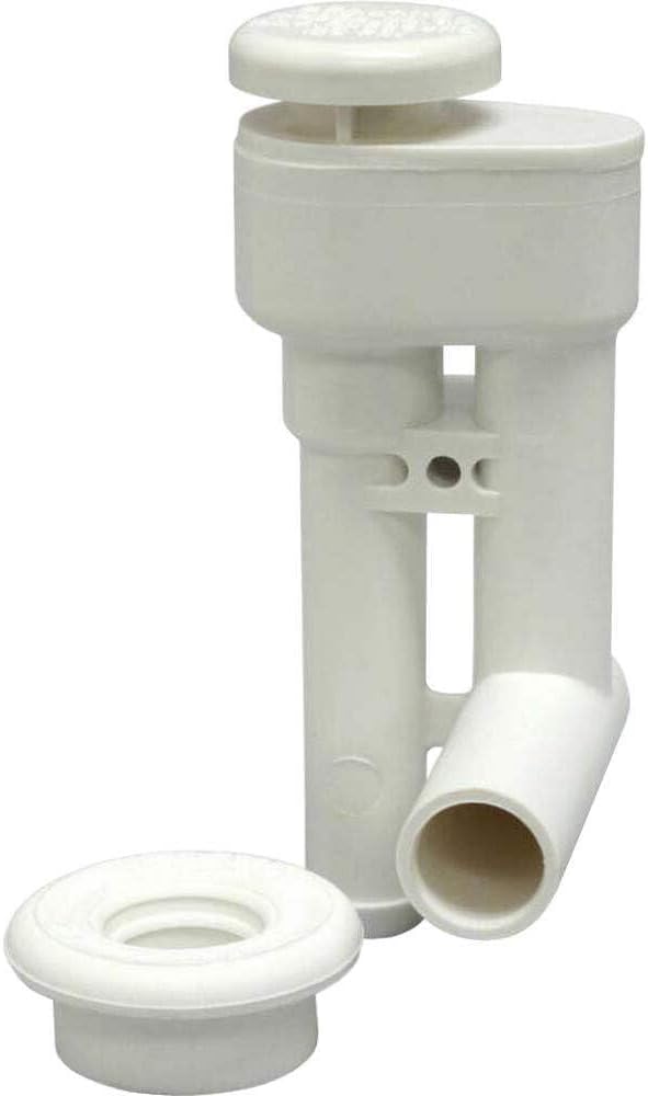 White Plastic Dometic Toilet Vacuum Breaker Kit - Exploded View | United RV Parts