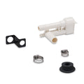 White Plastic Toilet Vacuum Breaker Kit Components - Product Layout | United RV Parts