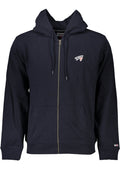 TOMMY HILFIGER MEN'S BLUE ZIP SWEATSHIRT