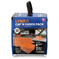 Blue Tri-Lynx Lynx Cap 'N Chock Pack 00071 - Package Front View | United RV Parts