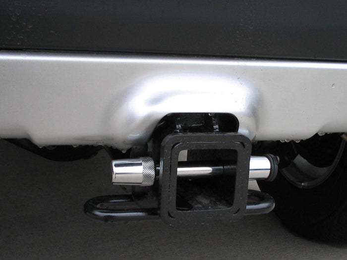 Stainless Steel Trimax SXT5 Receiver Lock Installed On Hitch - In Use | United RV Parts