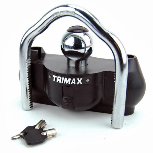 Trimax UMAX100 Coupler Lock with Keys - Overhead View | United RV Parts