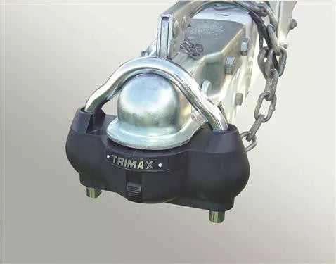 Trimax UMAX100 Trailer Coupler Lock - Installed Position | United RV Parts