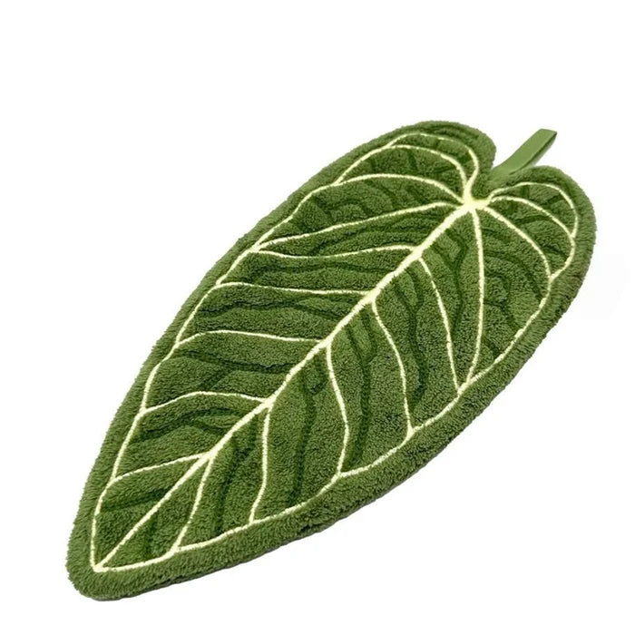 Tropical Leaf Design Hand Towel with Hanging Loop