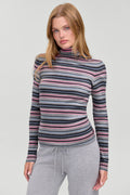Tucker Cloud Knit Turtleneck Sweater - Rain Puddle