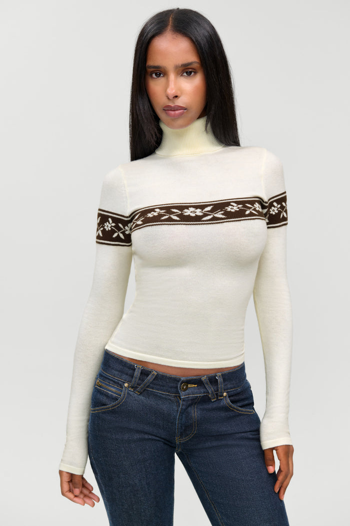 Tucker Cloud Knit Turtleneck Sweater - Timber