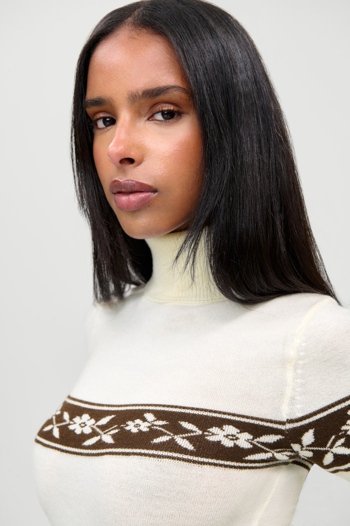 Tucker Cloud Knit Turtleneck Sweater - Timber