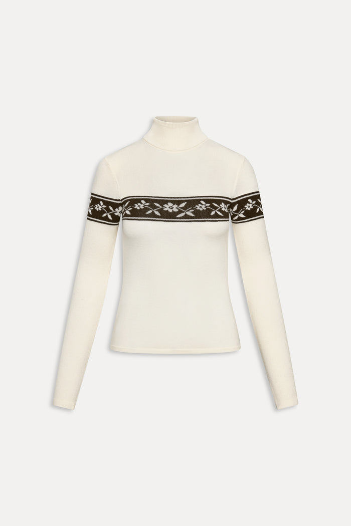 Tucker Cloud Knit Turtleneck Sweater - Timber