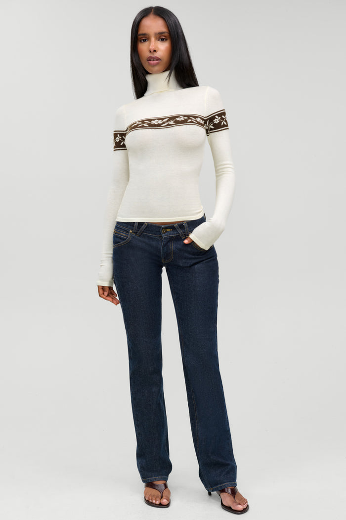 Tucker Cloud Knit Turtleneck Sweater - Timber