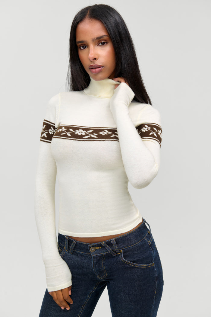Tucker Cloud Knit Turtleneck Sweater - Timber