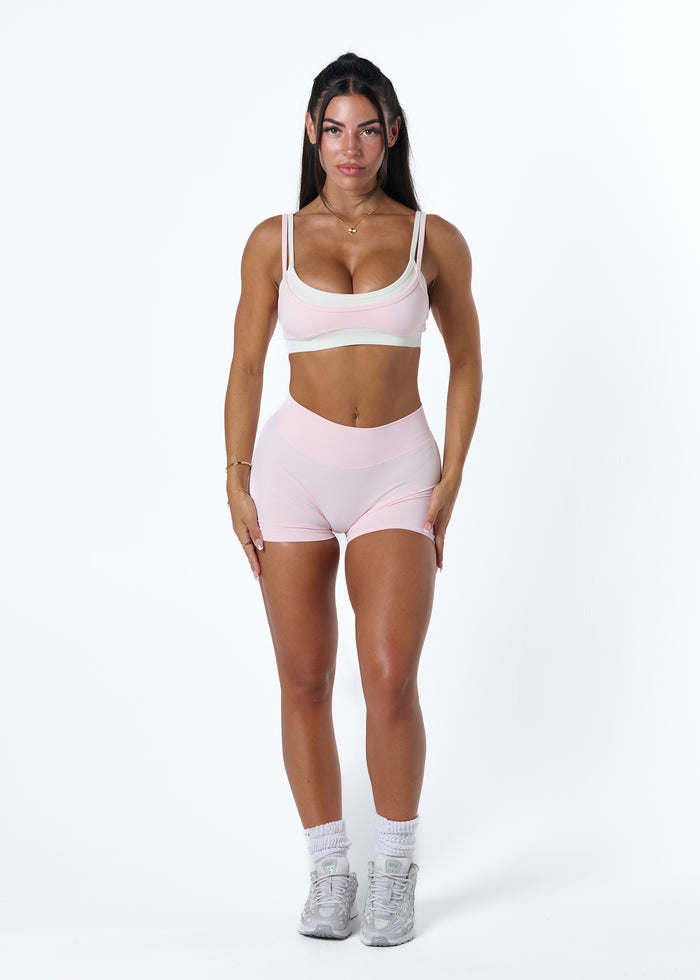 TWO TONE BRA - STRAWBERRY MILK