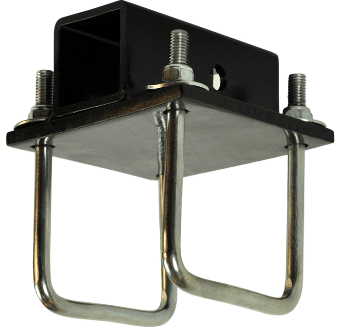 Black Steel Square Tube Bumper Hitch - Left Side View | United RV Parts